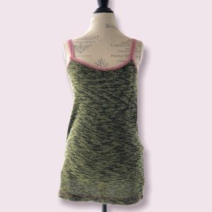 Free People Green Cotton Tank Top